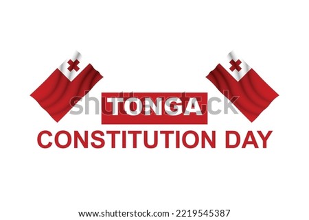 Tonga constitution day background. Vector design illustration.