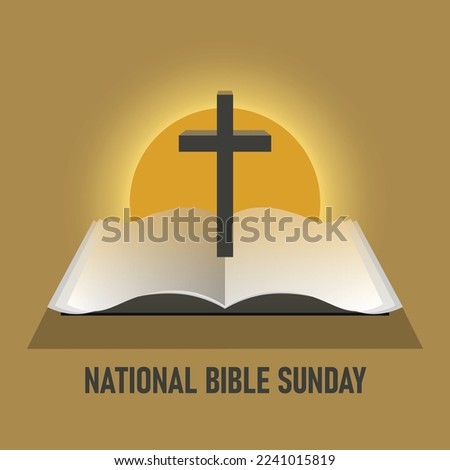 National Bible Sunday background. Vector illustration design.