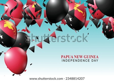 Papua New Guinea Independence Day background. Vector illustration.