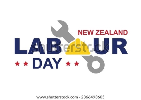 New Zealand Labour Day background. Vector illustration.