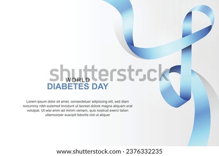 World Diabetes Day background. Health Awareness. Vector illustration.