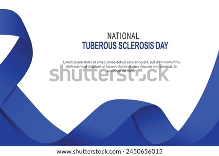 National Tuberous Sclerosis Day background. Vector illustration.