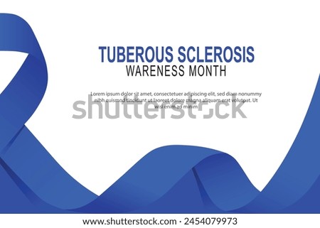 Tuberous Sclerosis Awareness Month background. Vector illustration.