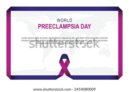 World Preeclampsia Day background. Vector illustration.