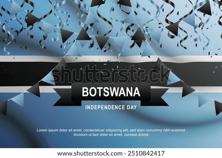 Botswana Independence Day background. Vector illustration.