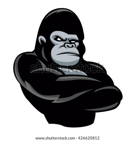 Angry Gorilla Icon. Stock Vector Illustration 426620812 : Shutterstock