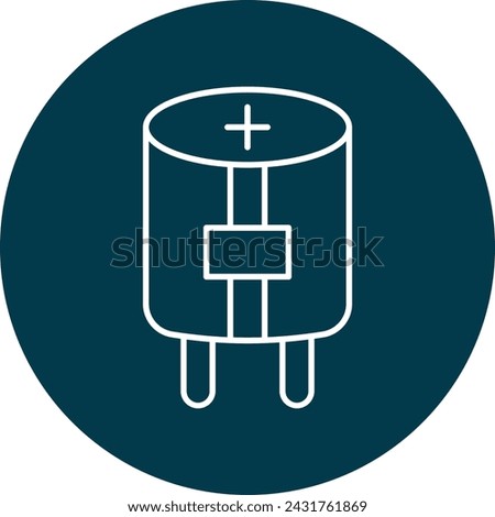 Capacitor Icon Design For Personal And Commercial Use