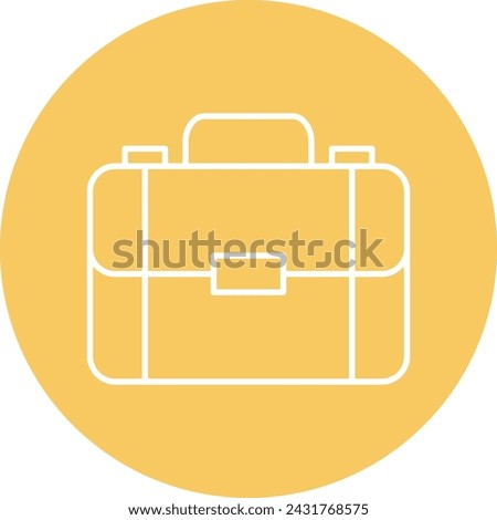 Briefcase  vector line icon design  