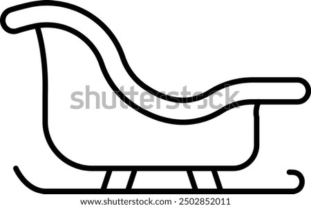 Sleigh Icon Design For Personal and Commerial Use