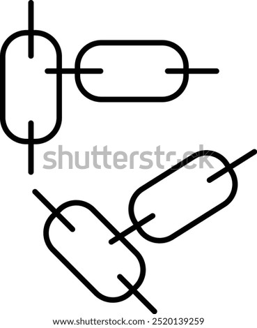 unlink icon Vector Line Icon Design