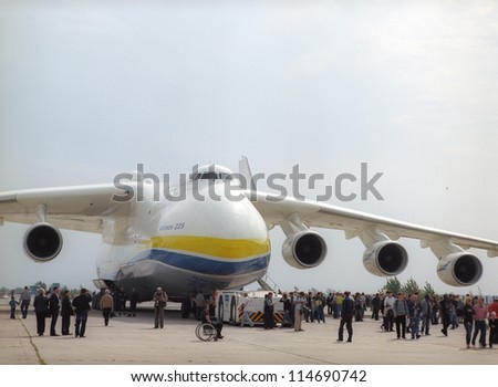 KYIV, UKRAINE-SEPTEMBER 28: Antonov 225 \