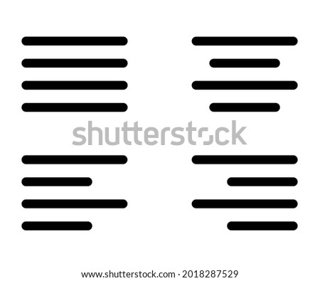 Text align icon collection. align icon vector isolated on white background