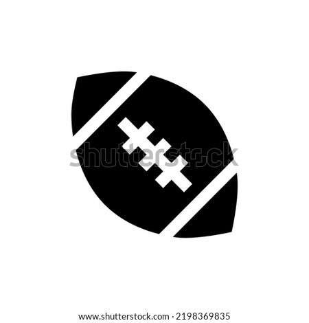 American football icon vector png isolated on white background