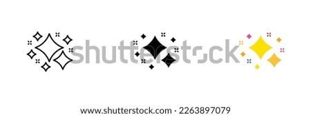 Star icon. Favorites, like, dislike, rating, charts, michelin stars. Vector set of icons in line, black and colorful styles isolated on white background.