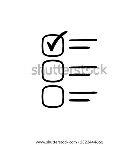 Bulleted List Icon. Organization, categorization, listing, itemization, structure, clarity, presentation, information hierarchy. Vector black icon