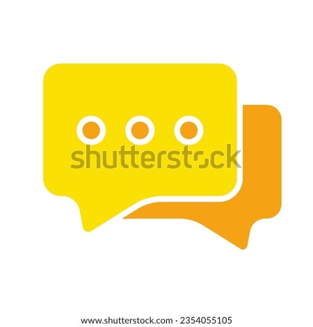Dialog boxes line icon. Comics, ellipsis, communication, chatting, online, internet, email. Vector colored icon on a white background for business