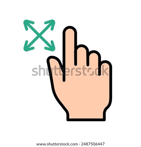 Touch pad icon. Index finger, doubleclick, decrease, increase, turn, rotation, approximation, press, Scrolling, click, arrow, sensor, turn. Zoom in, move, response time, x2