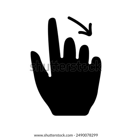 Gesture set icon. Swipe, tap, doubleclick, rotate, pinch, zoom, scroll, gesture, touchscreen, interaction, user interface, hand movement, multitouch, gesture, swipe, pinch, control