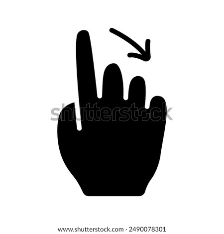 Gesture set icon. Swipe, tap, doubleclick, rotate, pinch, zoom, scroll, gesture, touchscreen, interaction, user interface, hand movement, multitouch, gesture, swipe, pinch, control