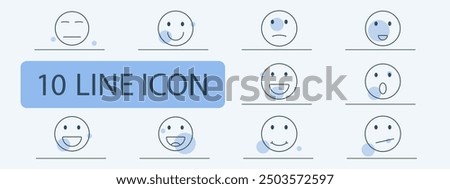 Neutral face, smiling, sad, surprised, grinning, calm, winking, expressionless, joyful, serious