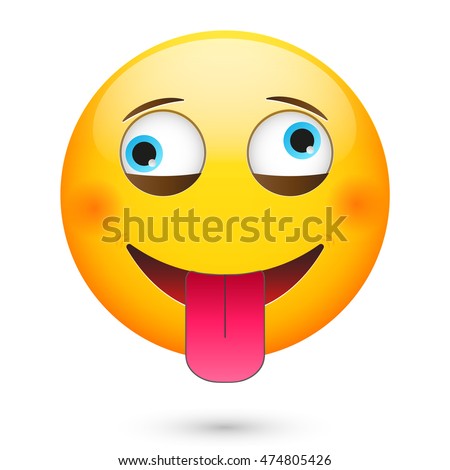 Emoji Crazy. Emoticon Fun Stock Photo 474805426 : Shutterstock