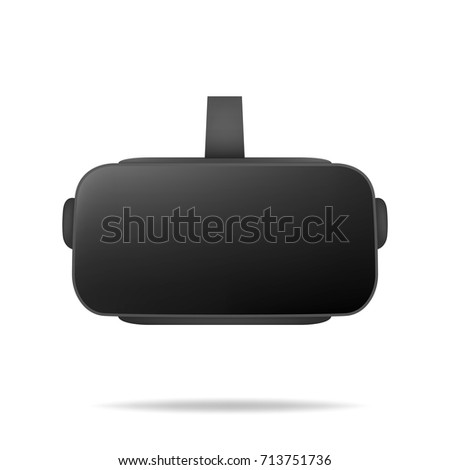 VR headset. Virtual reality realistic headset. VR technology equipment