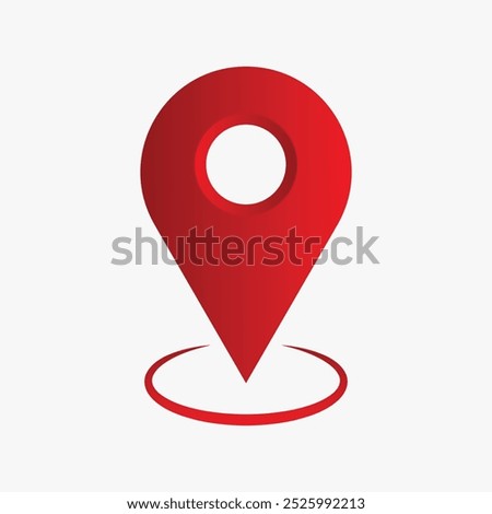 Location icon set, Map marker pointer icon vector.