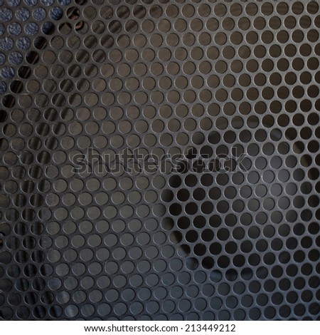 Sound Speaker grill texture. Macro shot