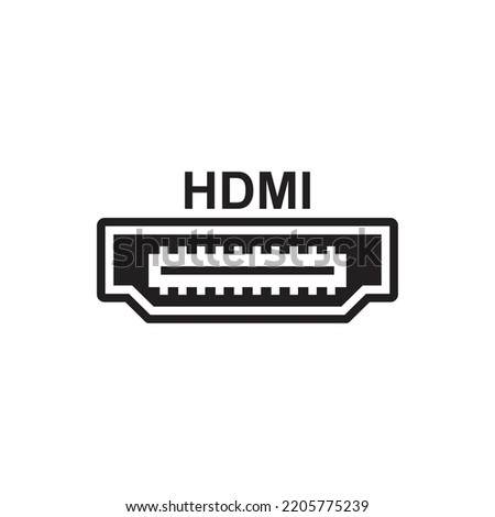 hdmi icon , plug icon vector