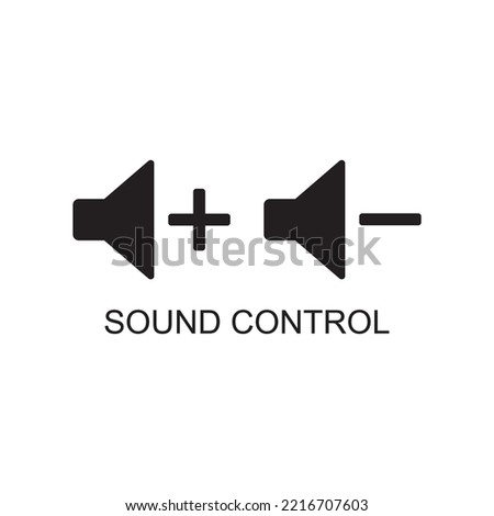 sound control icon , volume up and down icon