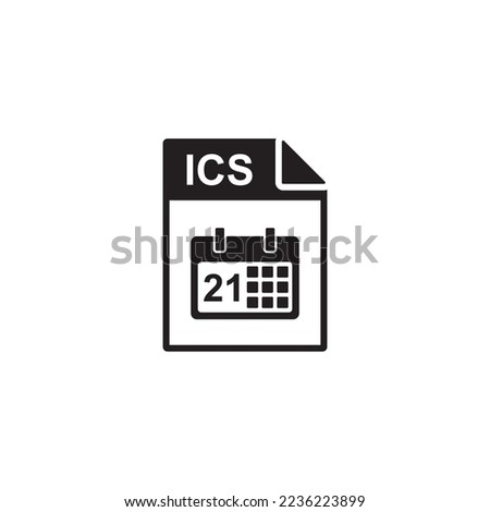 ics file icon , document icon