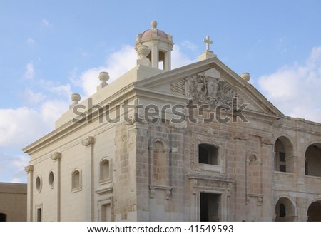 a restored church on manoel island on the maltese islands