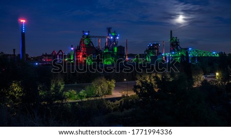 Similar – Image, Stock Photo Landscape park Duisburg Nord industrial culture Germany