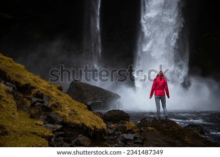 Similar – Foto Bild Kvernufoss Wasserfall in Island