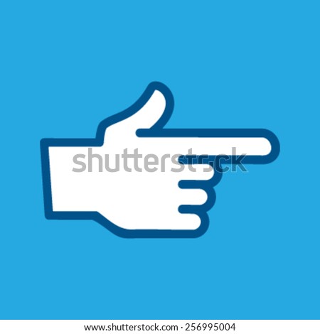 Finger Point Vector Icon