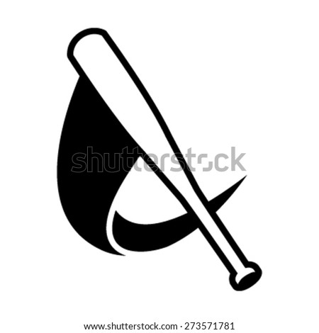 Baseball Bats Vector Icon