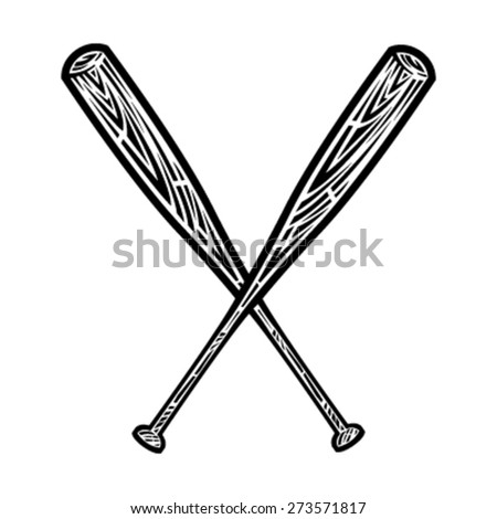 Baseball Bats Vector Icon