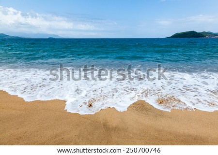 sand of beach vietnam sea