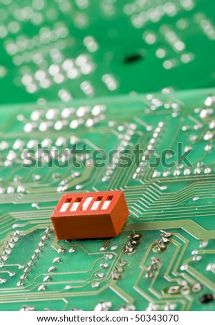 Macro of computer board, technology background