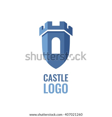 Castle, fortress vector logo. Tower architecture icon.  Logo for your business.