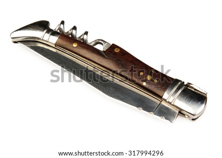 Pro-ceremonious penknife on a white background