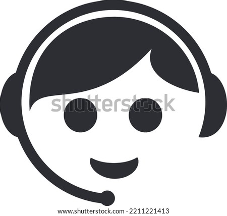 Customer Support Customer Service Call Support Clipart (Editable) - Vector Illustration