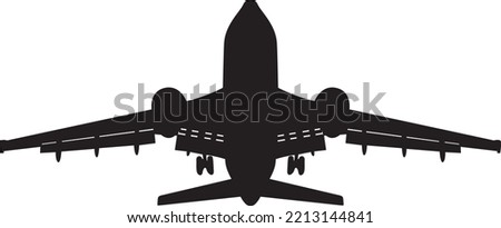 Aero plane Clipart (Editable file) - Vector Illustration