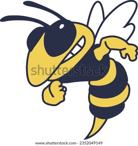 Bee logo (Editable vector logo)