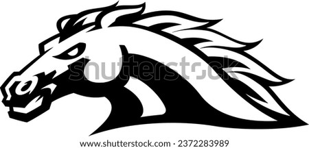 Mustang Horse head logo vector