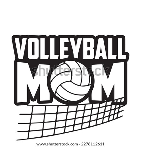 MOM volleyball logo design for etsy, amazone and ebay store