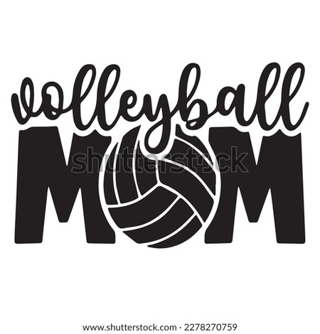 volley MOM vector logo design for etsy, ebay and amazone