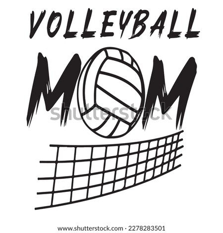 volleyball MOM logo design for etsy, ebay and amazon