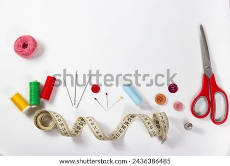 Similar – Image, Stock Photo Sewing threads in different colours in a box