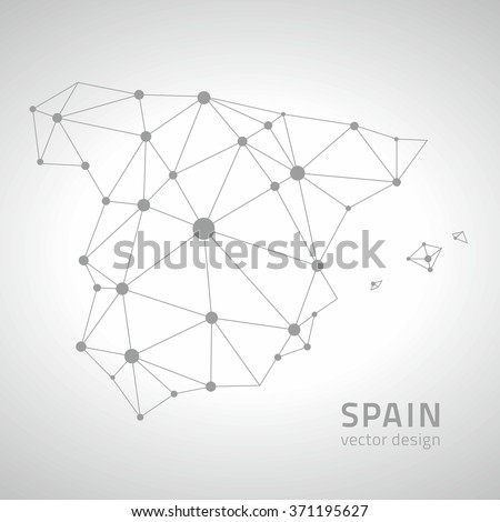 Spain outline map